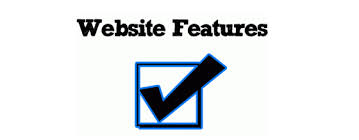 website features list