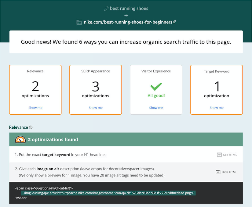 Perform On-page SEO Check