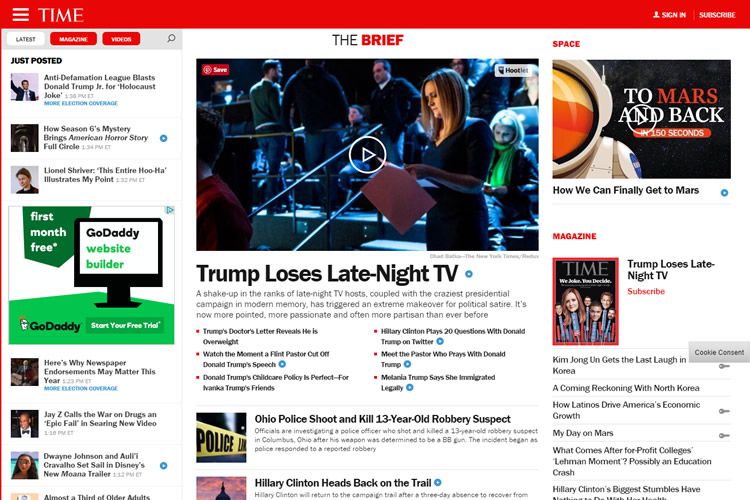 Magazine Website Layout idea