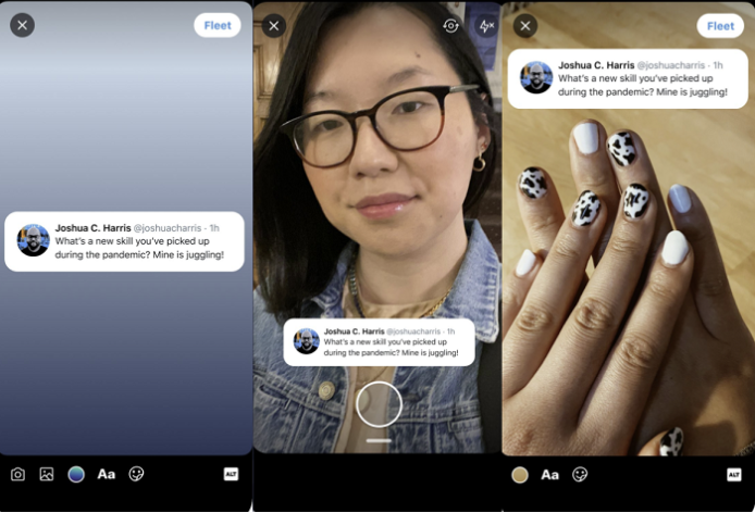 Background sharing feature