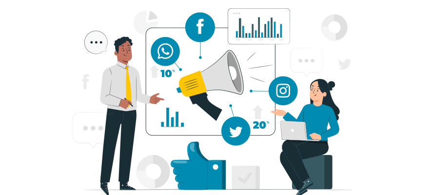 social media management with a marketing agency